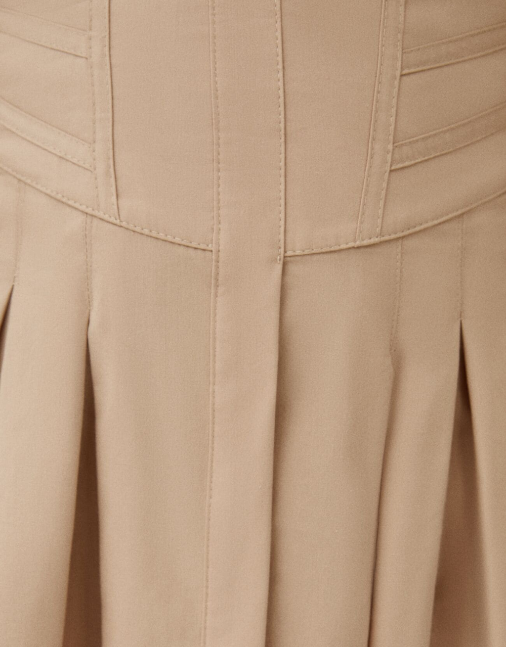 Minihemdkleid aus Popelin mit Corsage-Detail