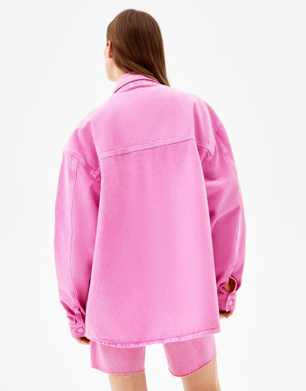 Farbige Hemdjacke aus Denim