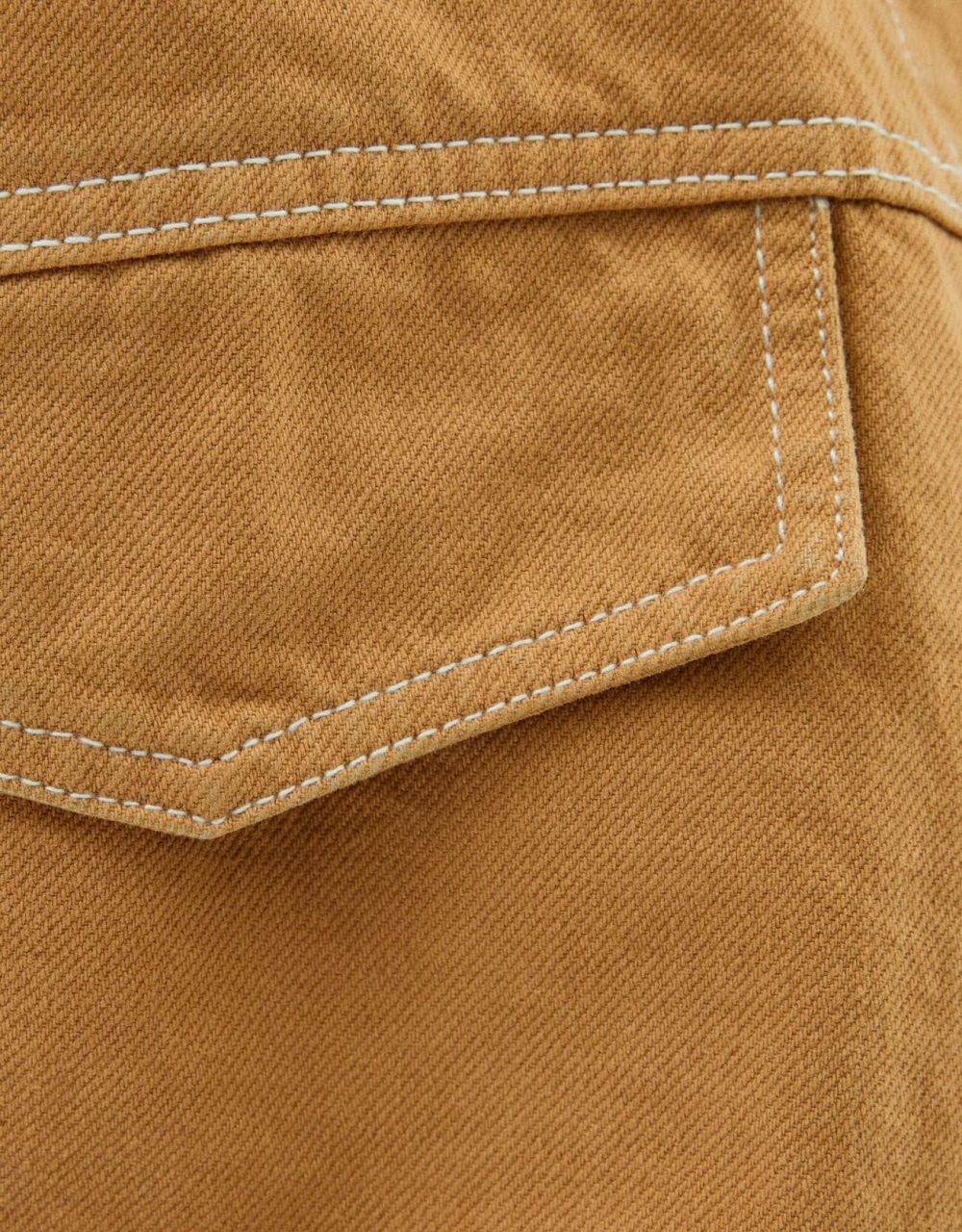 Truckerjacke aus Baumwolle mit Kontrastfarbe