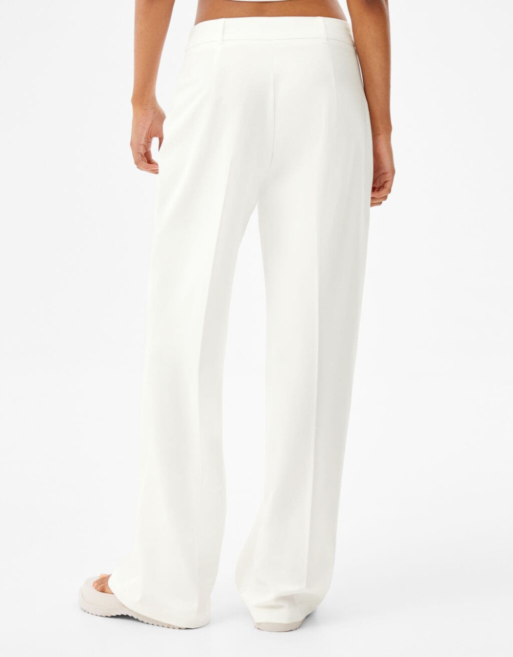 Wide-Leg-Hose mit Gürtelschlaufen