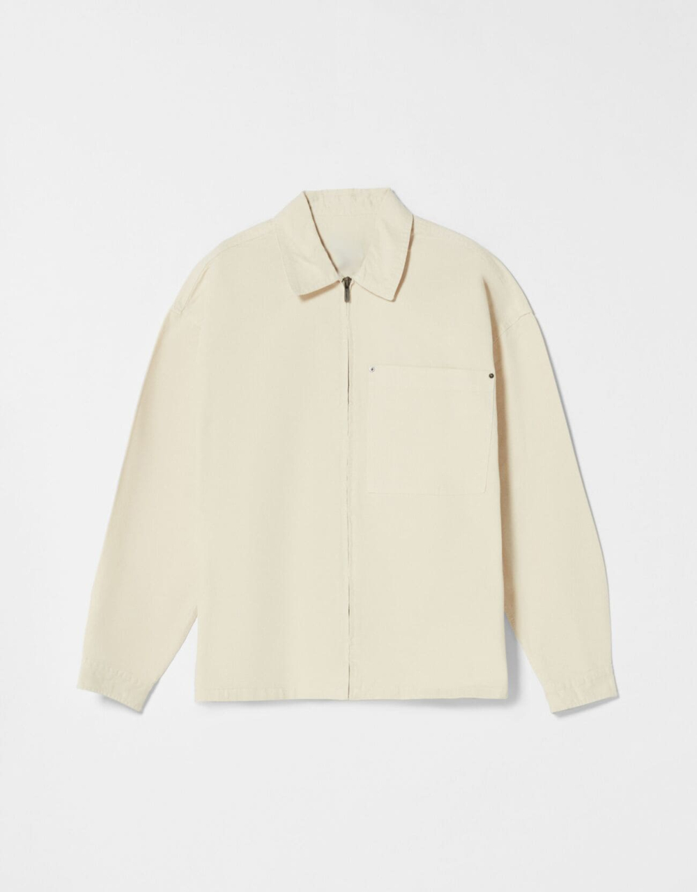 Baumwolljacke mit Reißverschluss