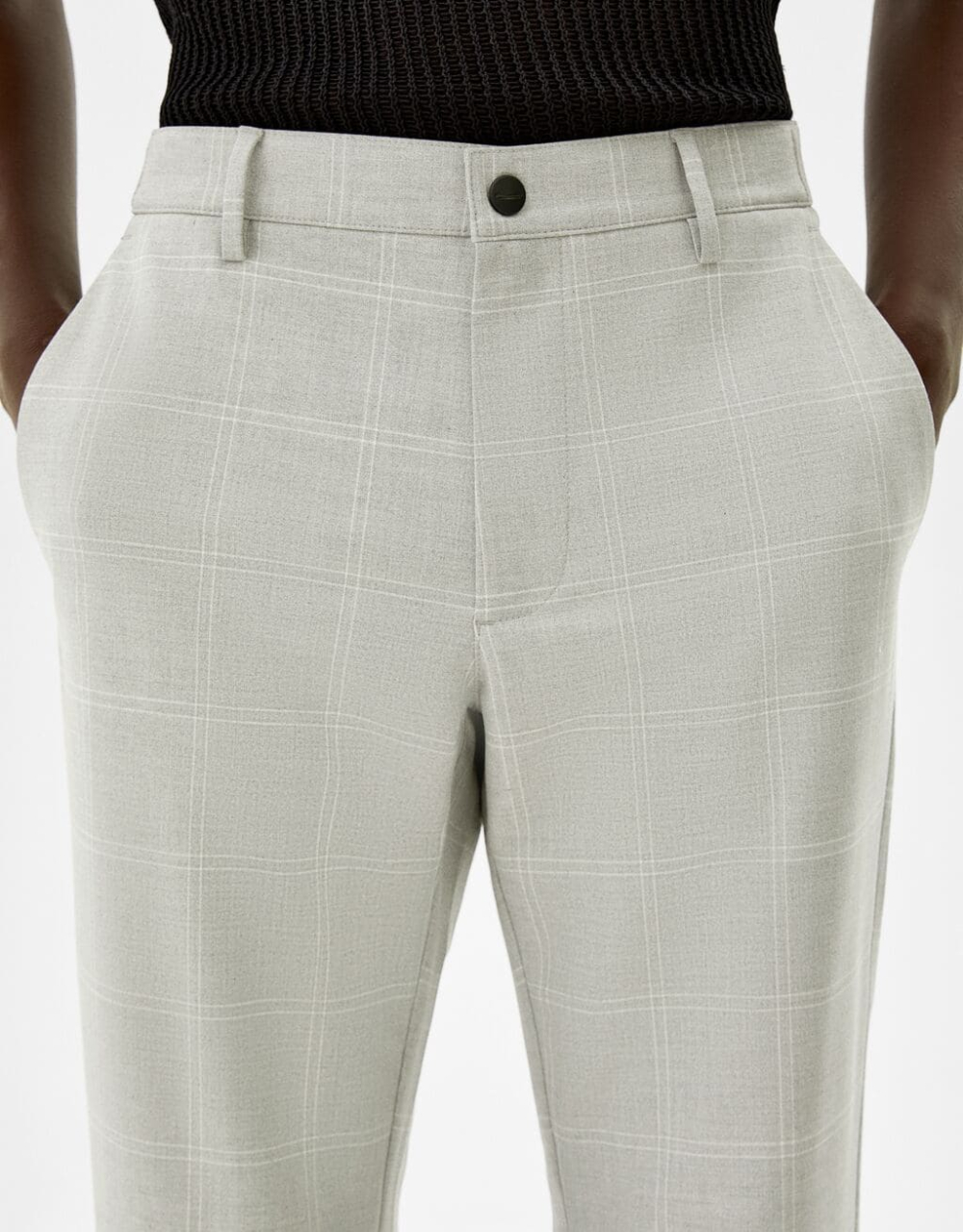 Eng geschnittene Slim-Fit-Hose mit seitlichem Gummizug